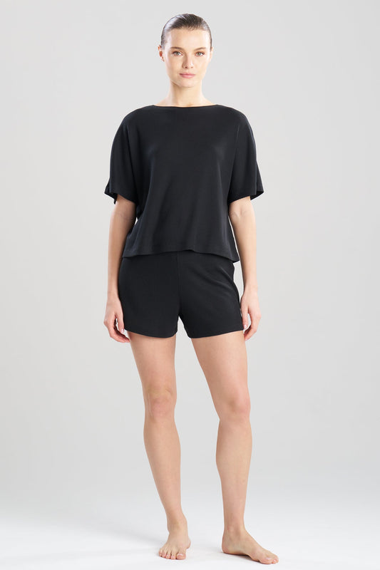 Mila Waffle Everywhere Wedge Top Black