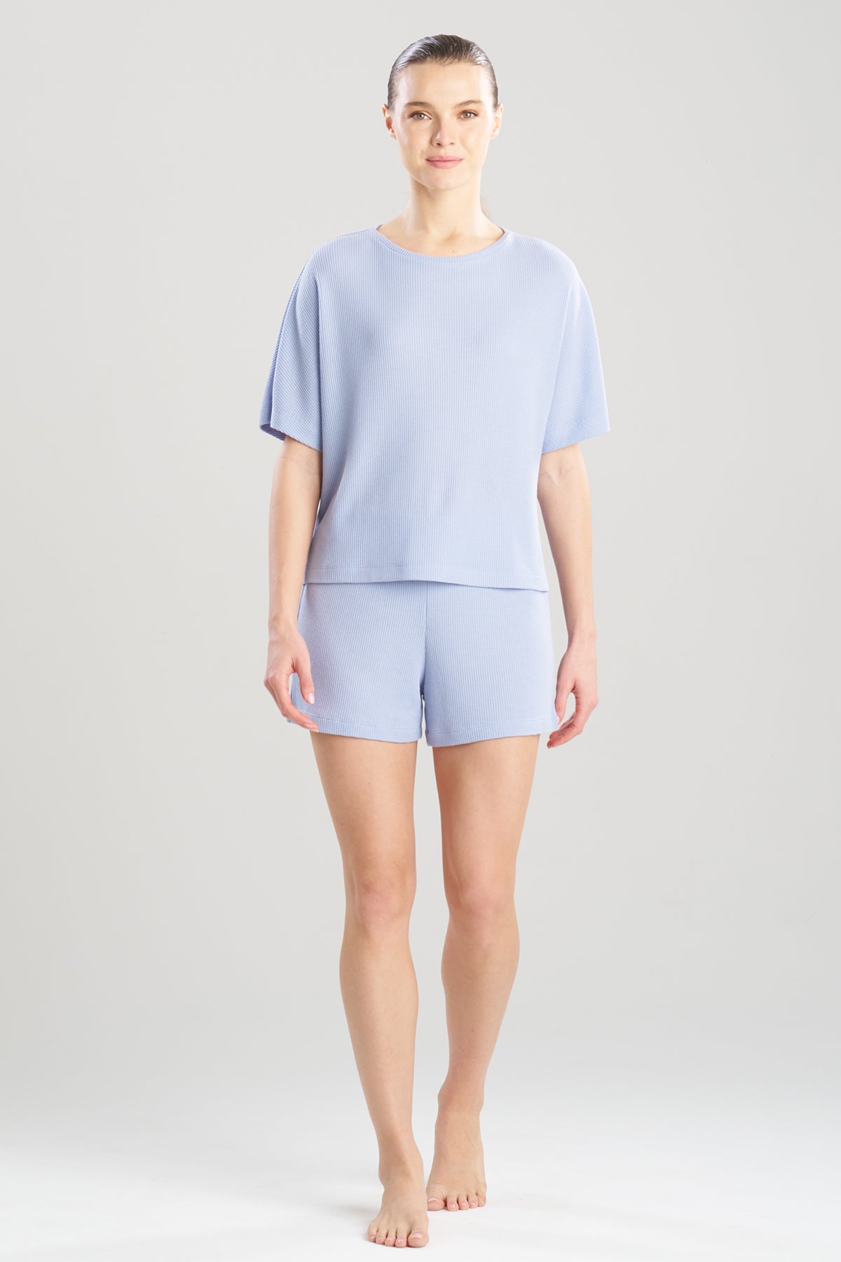Mila Waffle Everywhere Wedge Top French Blue