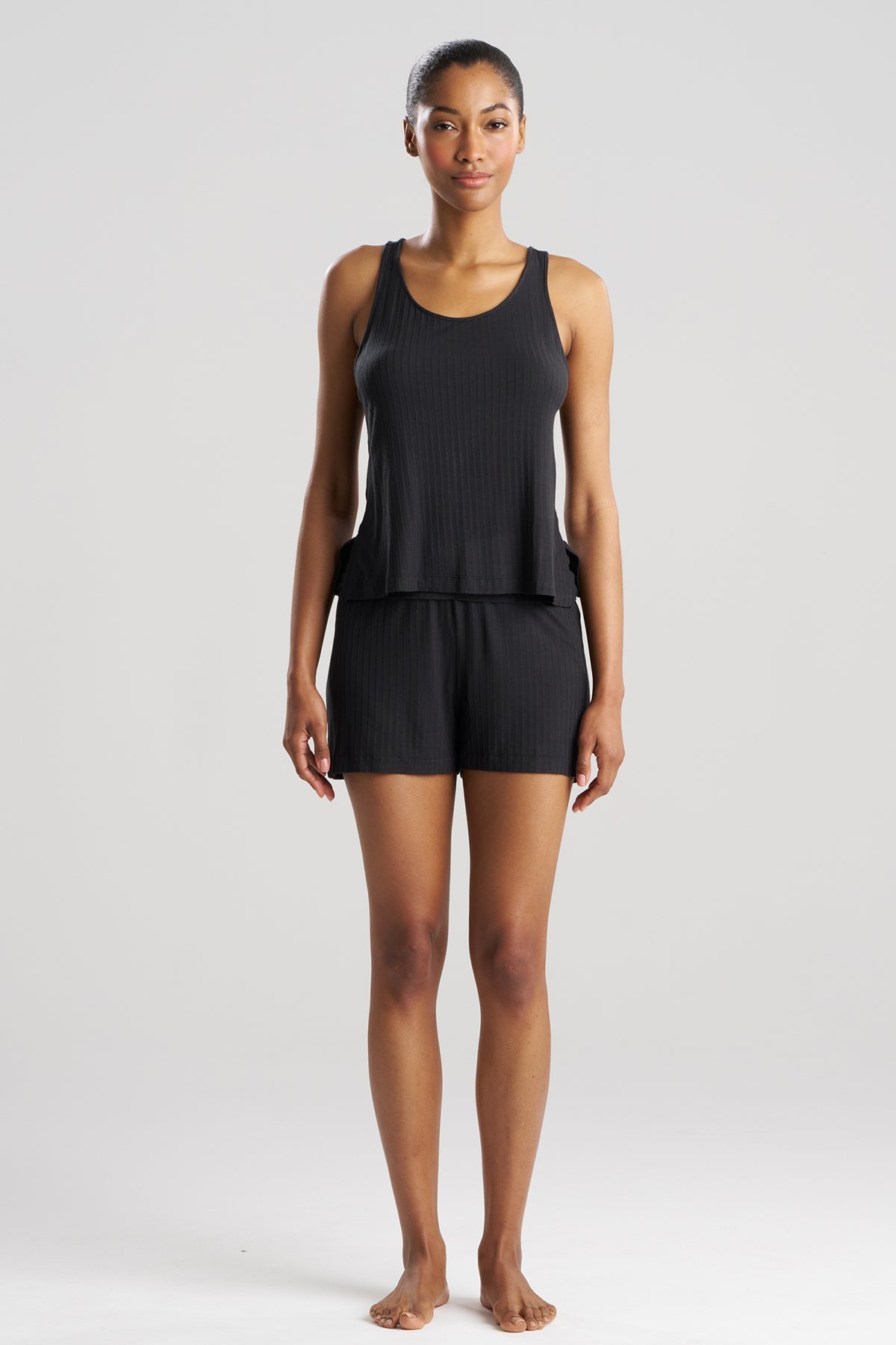 Skye Rib Ease Tank Black