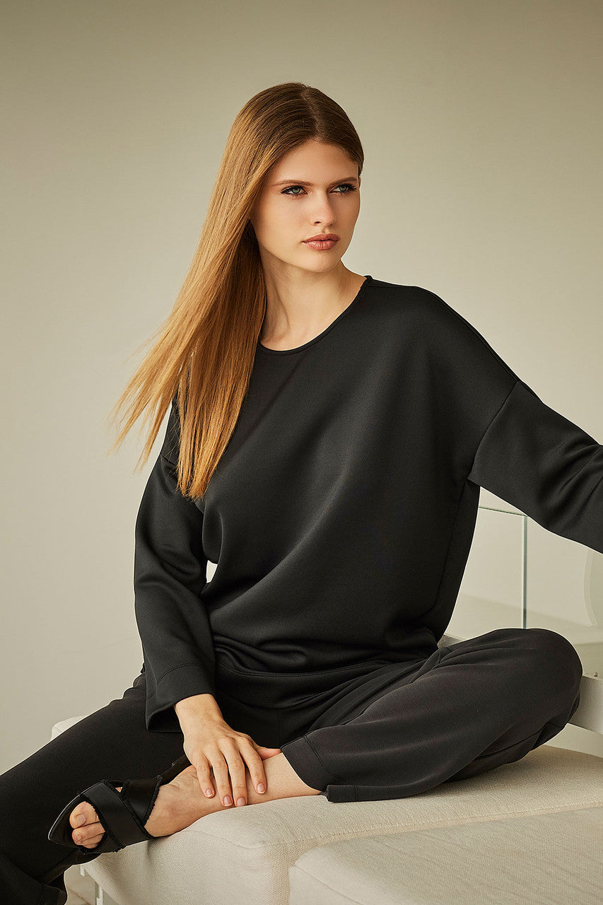 Buy Anywhere Wedge Top in Black Online Black