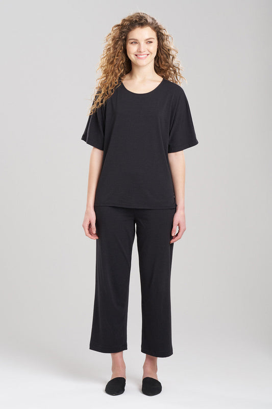 Buy Ease Boat Neck Top in Black Online Black