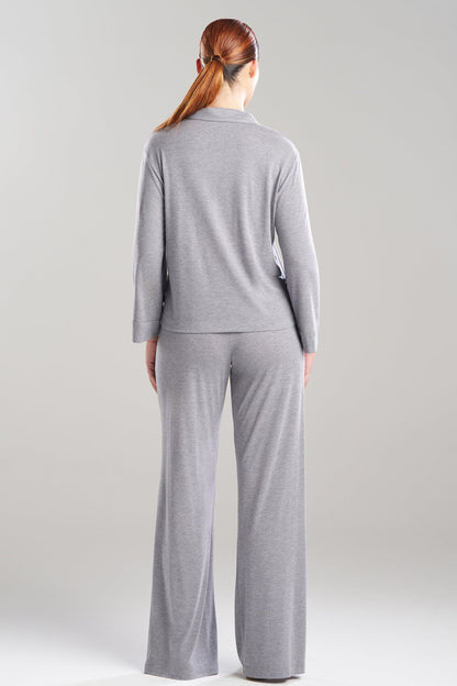 Shangri-La TENCEL™ Notch PJ Set Light Heather Grey