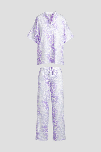 Misty Leopard Cozy Knit PJ Misty Leopard Purple