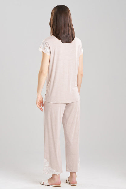 Buy Luxe Shangri-La TENCEL™ Notch PJ in Heather Cashmere Online Heather Cashmere