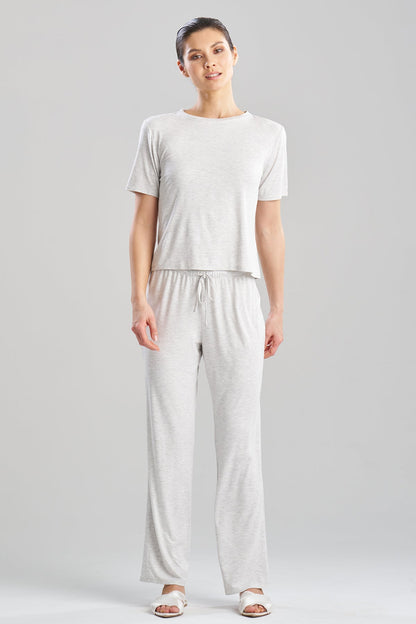 Feathers Essentials Lenzing™ Ecovero™ Viscose Crew Neck PJ Light Heather Grey