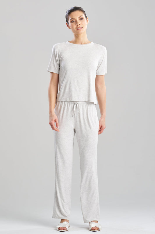 Feathers Essentials Lenzing™ Ecovero™ Viscose Crew Neck PJ Light Heather Grey