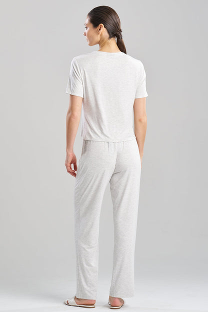 Feathers Essentials Lenzing™ Ecovero™ Viscose Crew Neck PJ Light Heather Grey