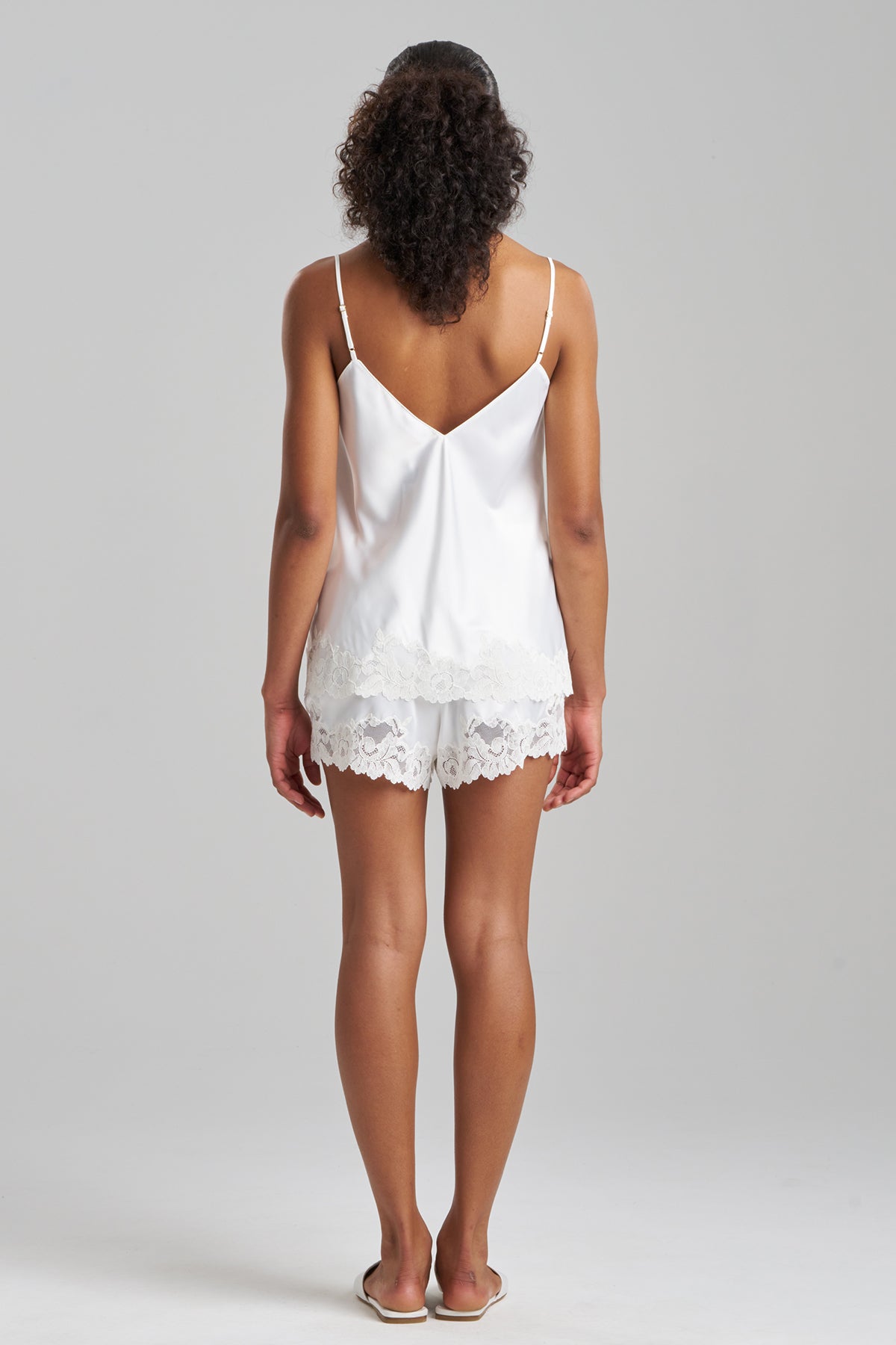 Peony Glamour Cami Shorts PJ Warm White