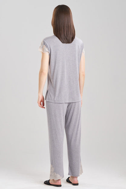 Buy Luxe Shangri-La TENCEL™ Notch PJ in Heather Grey Online Heather Grey