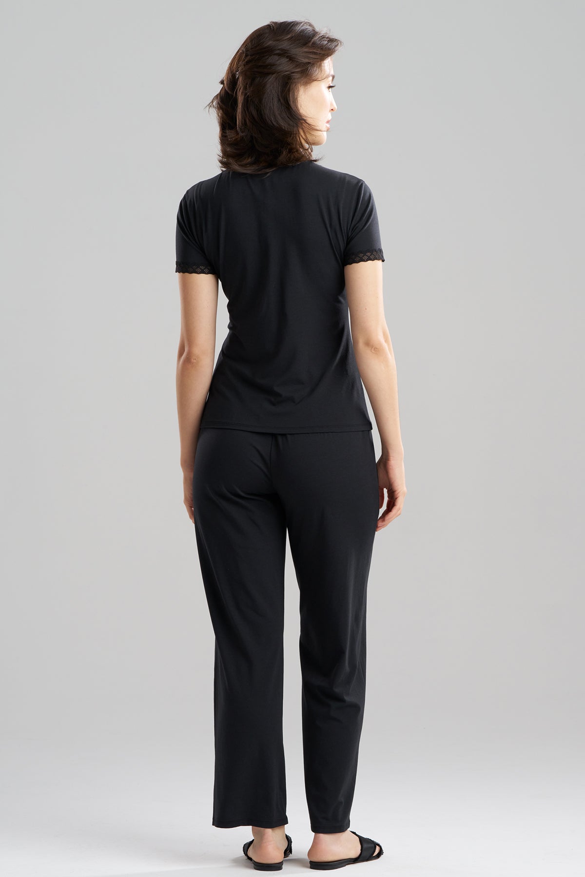 True Bliss T-Shirt PJ Set Black
