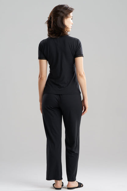 True Bliss T-Shirt PJ Set Black