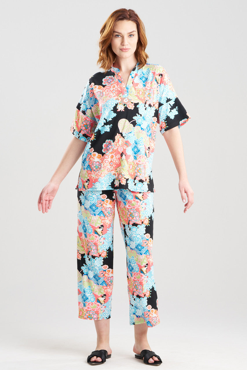 Buy Geisha Garden Cozy Knit PJ in Black Multi Online Black Multi