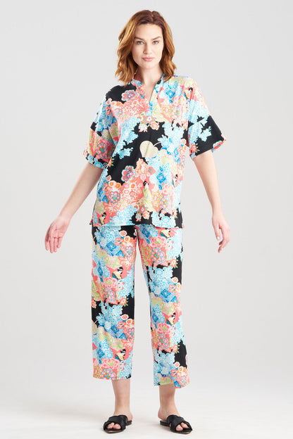 Buy Geisha Garden Cozy Knit PJ in Black Multi Online Black Multi