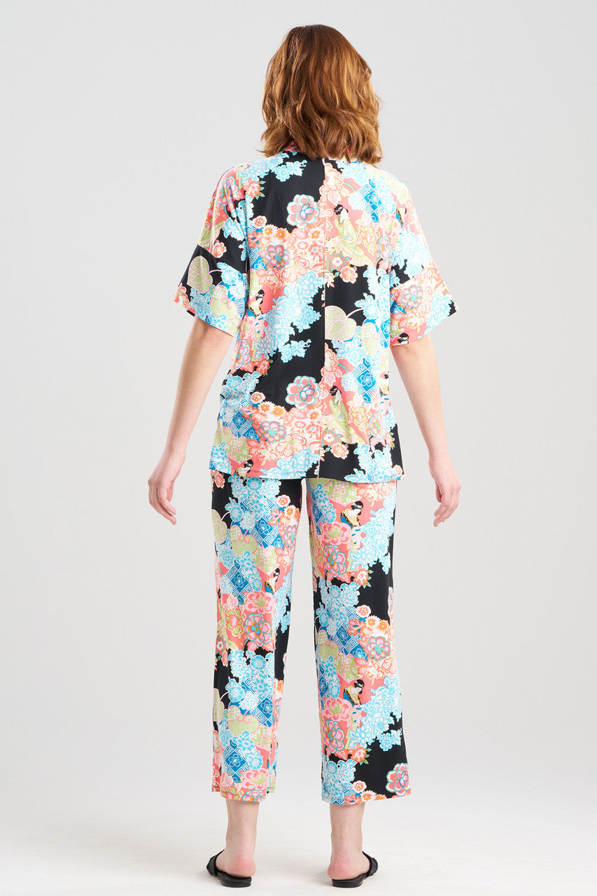 Buy Geisha Garden Cozy Knit PJ in Black Multi Online Black Multi