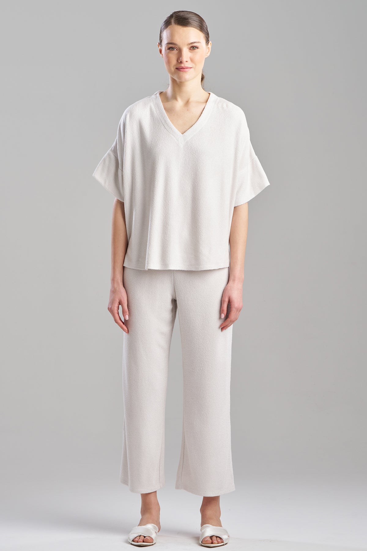 Terry Lounge Top & Pant Set Sand