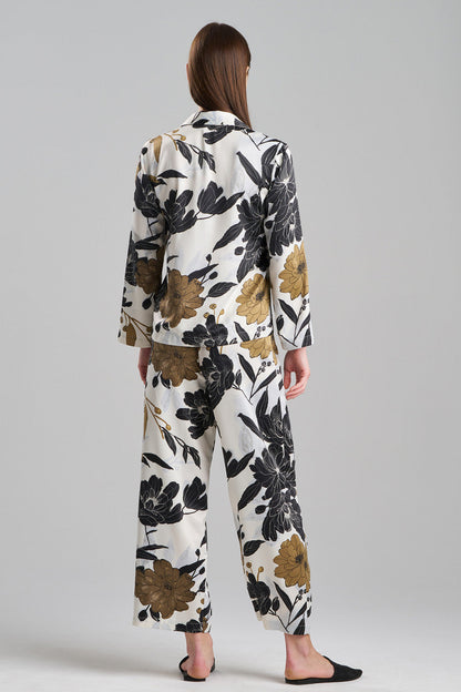 Buy Peony Blossom Notch PJ in Neutral Online Neutral
