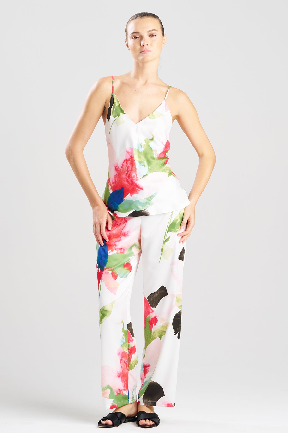 Calypso Printed Charmeuse Cami PJ Multi