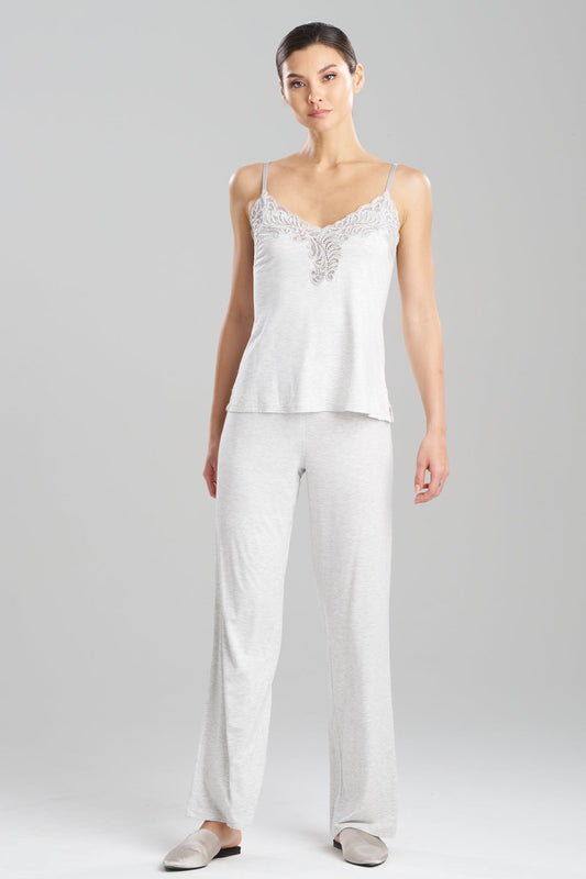Buy Feathers Essentials Lenzing™ Ecovero™ Viscose Lace Cami PJ in Light Heather Grey Online Light Heather Grey