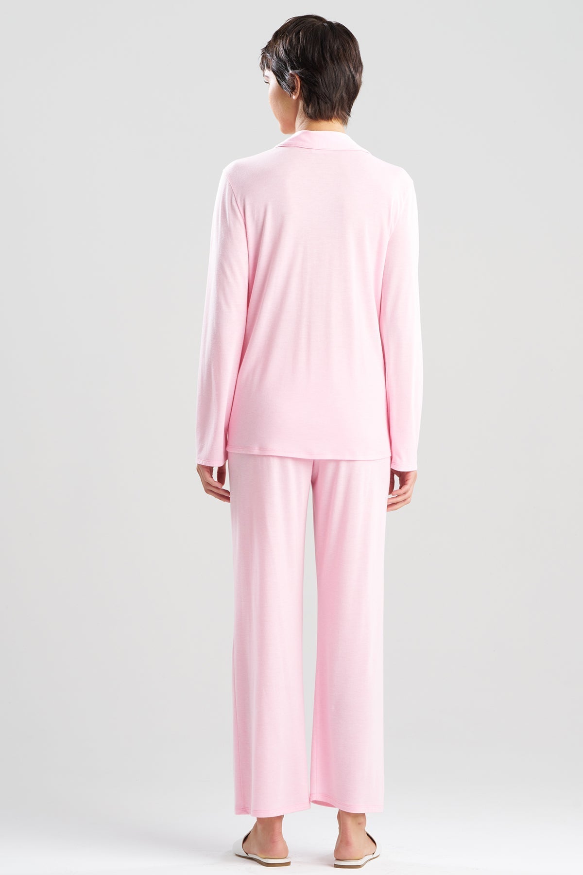 Shangri-La Embroidered TENCEL™ Notch PJ Heather Tulip