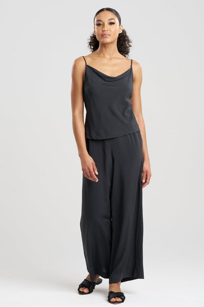 Sleek Silk Modal Cowl Cami PJ Black