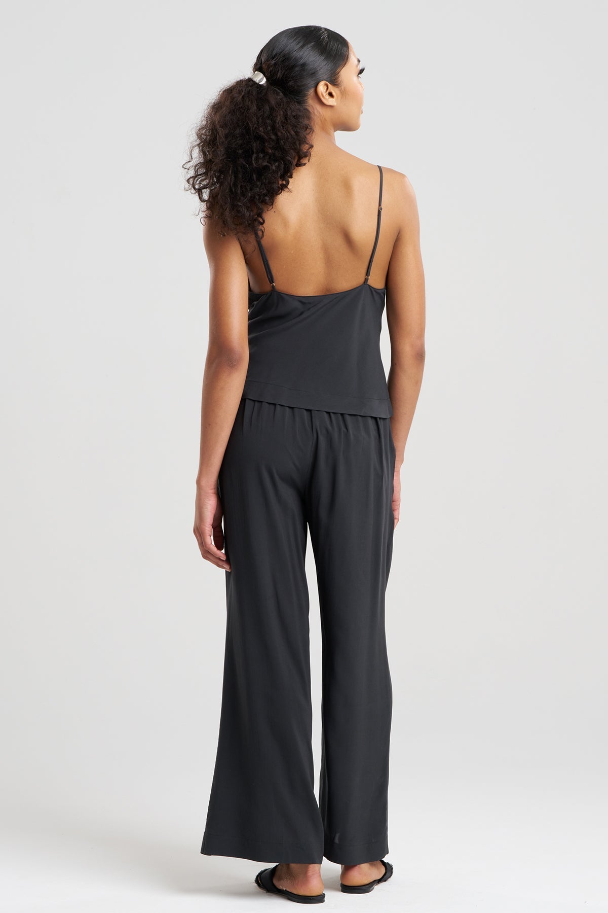 Sleek Silk Modal Cowl Cami PJ Black