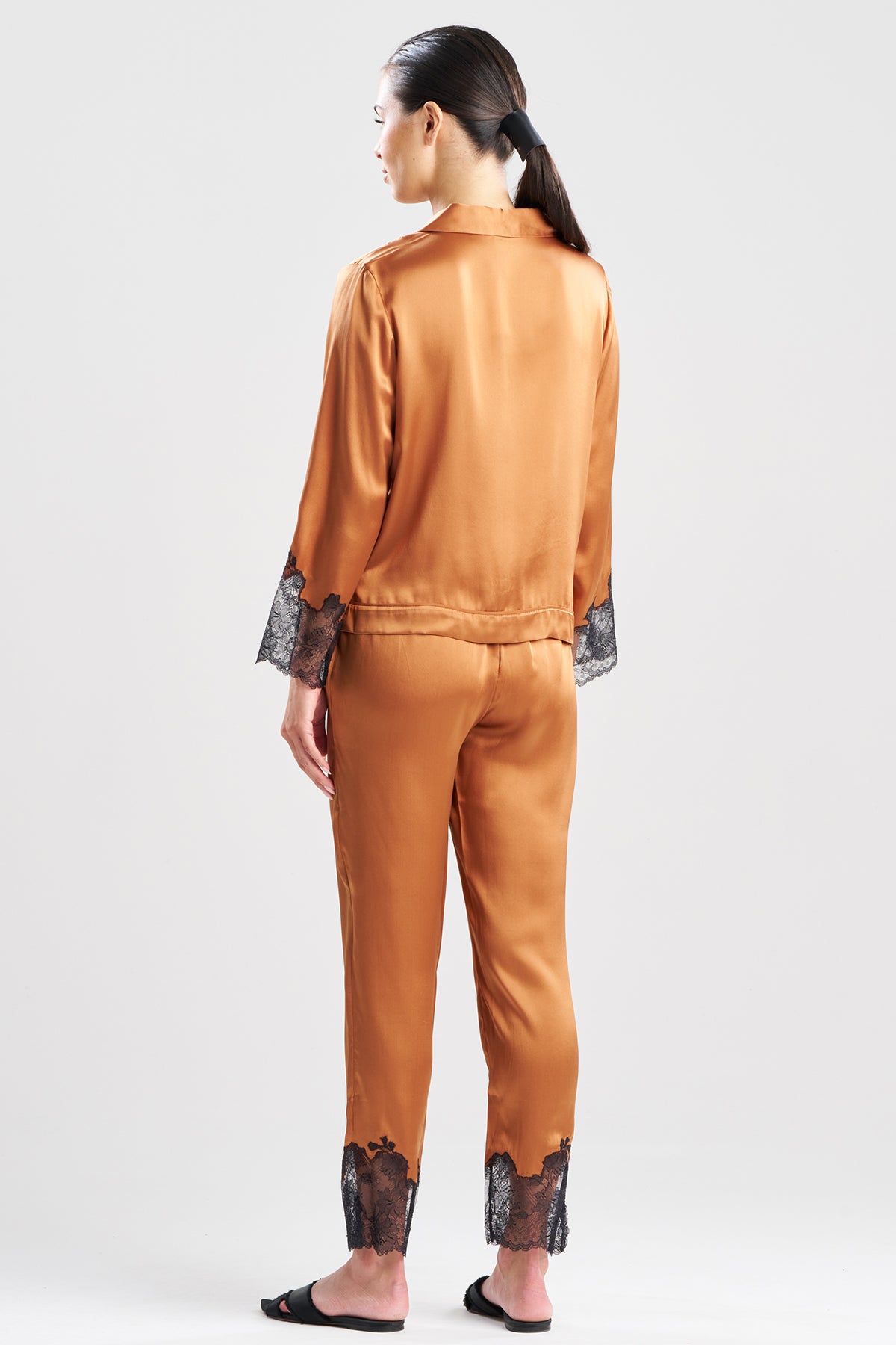 Lolita Lace Trim Silk Notch PJ Gold Rush