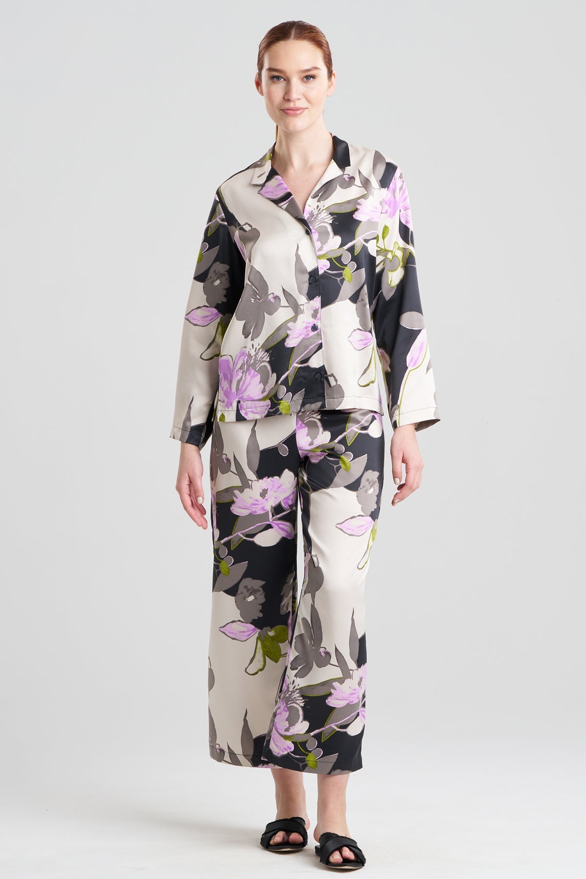 Tsubaki Satin Notch PJ Black Multi