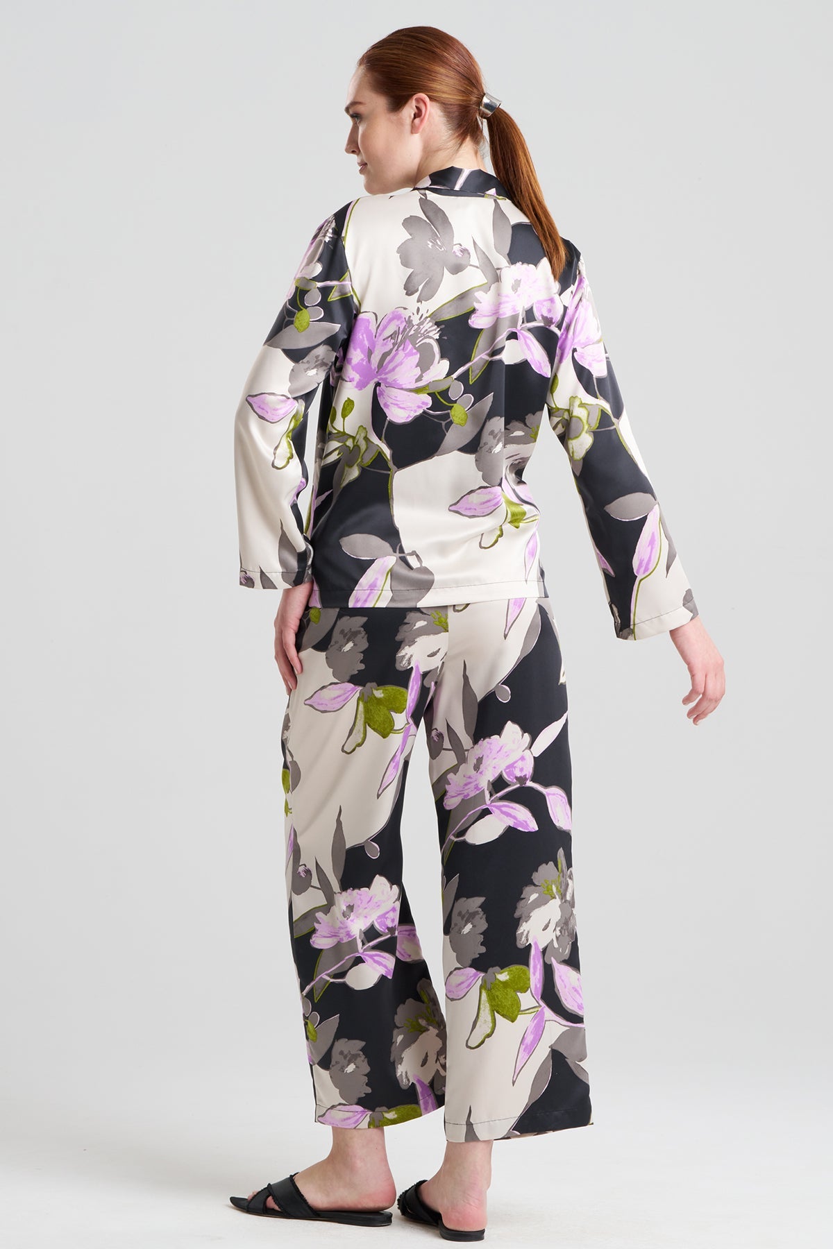 Tsubaki Satin Notch PJ Black Multi