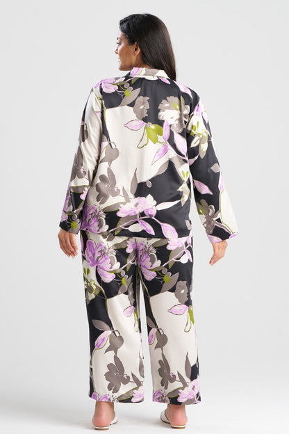 Tsubaki Satin Notch PJ Black Multi