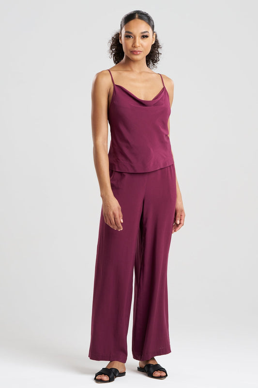 Sleek Silk Modal Cowl Cami PJ Cherry Lacquer