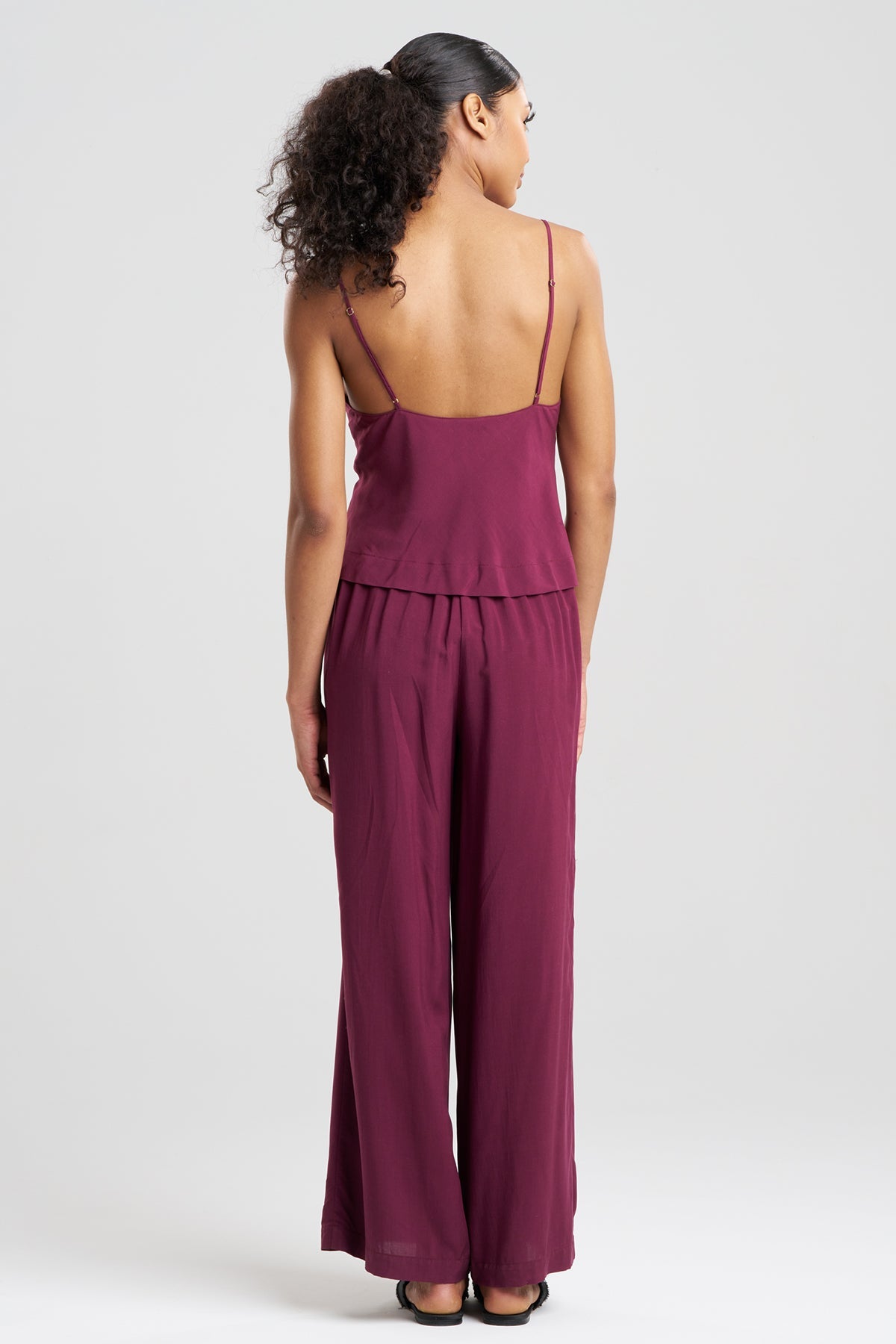 Sleek Silk Modal Cowl Cami PJ Cherry Lacquer