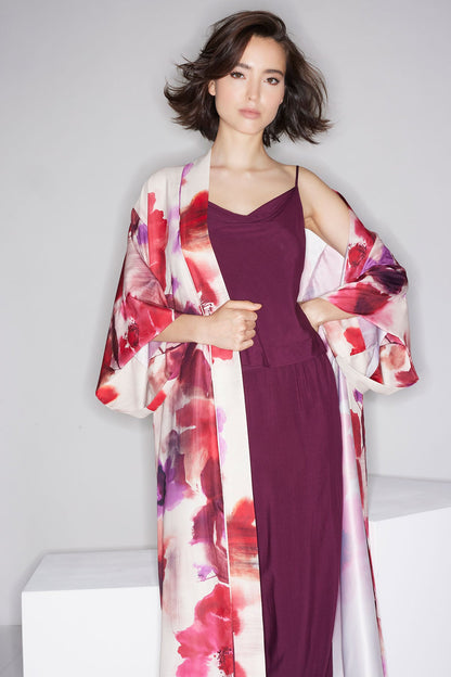 Sleek Silk Modal Cowl Cami PJ Cherry Lacquer