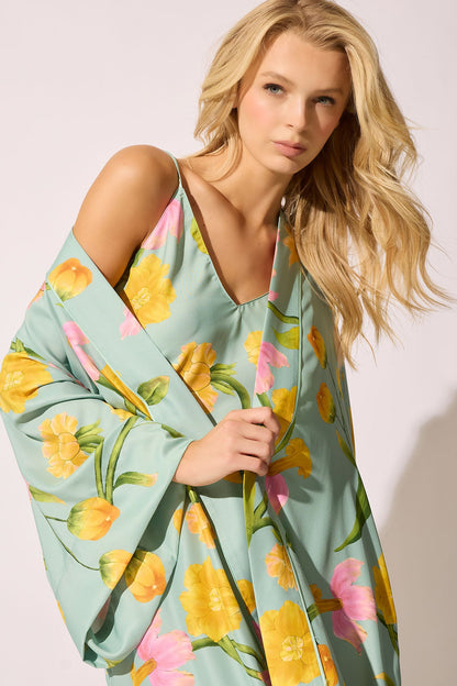 Solene Matte Charmeuse Cami PJ Set Multi