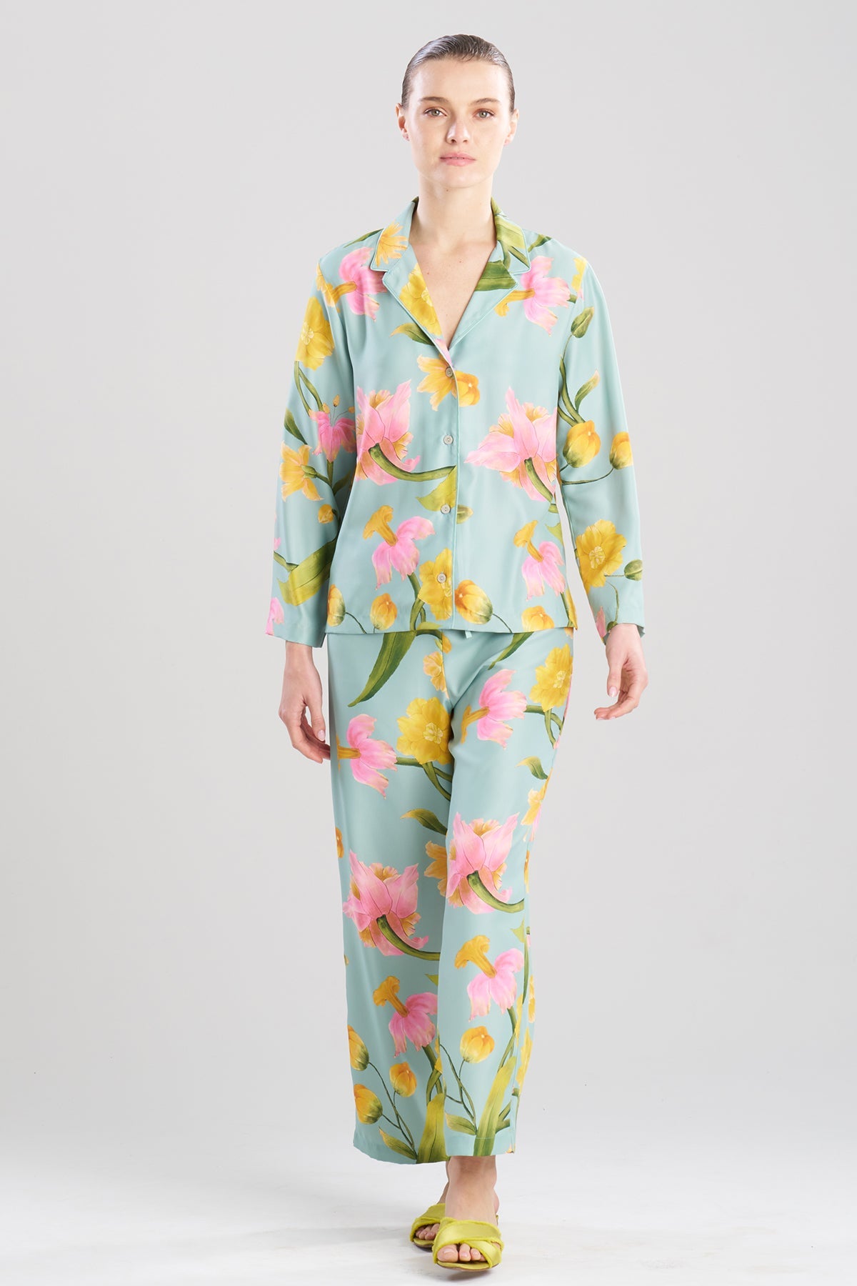 Solene Matte Charmeuse Notch PJ Multi