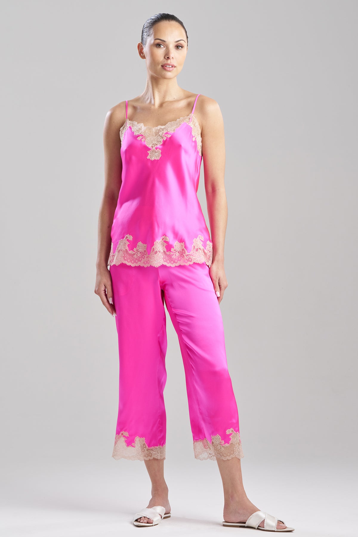 Lolita Lace Cami PJ Fiesta Pink/Nude