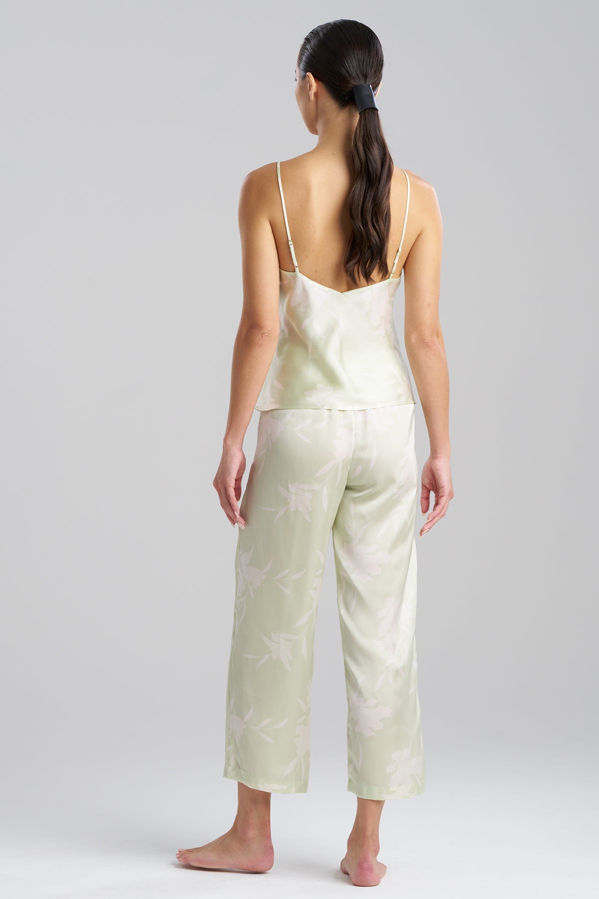 Lily Printed Satin Icon Cami PJ Key Lime