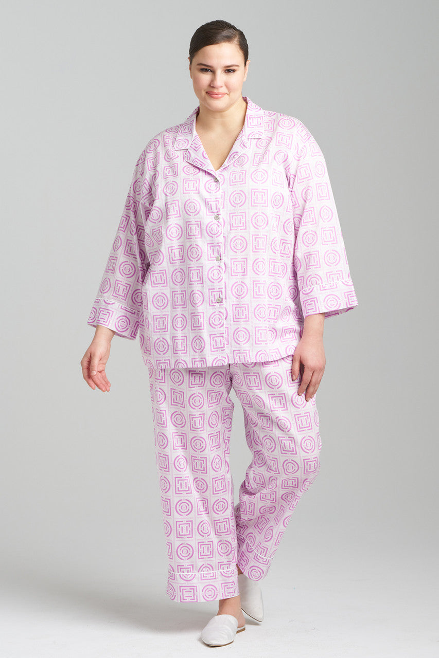 Buy Infinity Cotton Sateen Notch PJ in Light Orchid Online Light Orchid