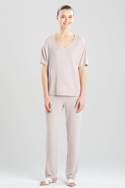 Oasis Short Sleeve PJ Heather Velvet Mink