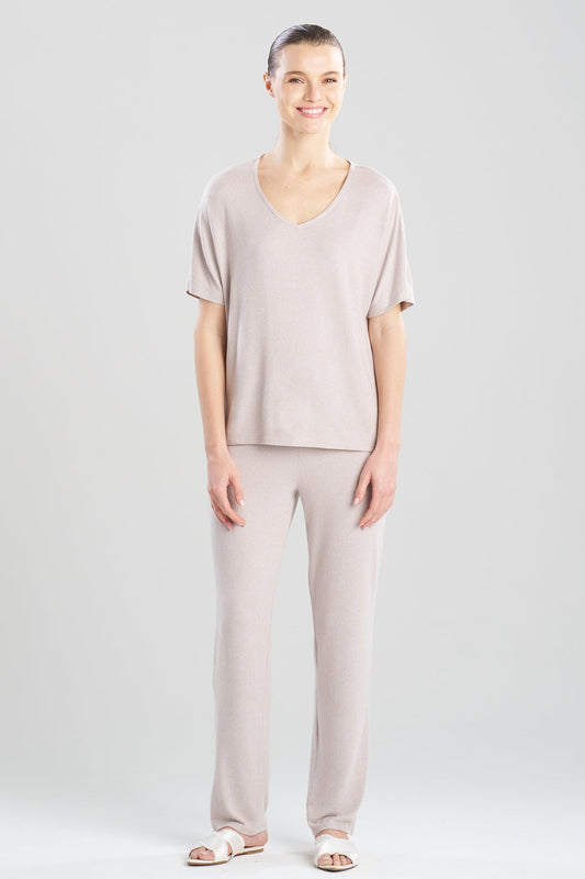 Oasis Short Sleeve PJ Heather Velvet Mink