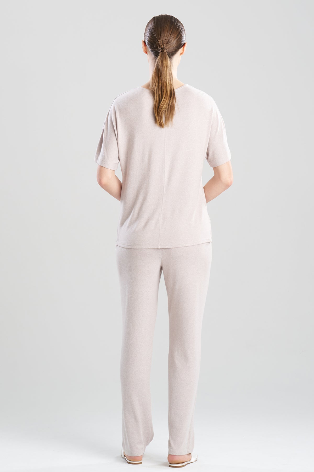 Oasis Short Sleeve PJ Heather Velvet Mink