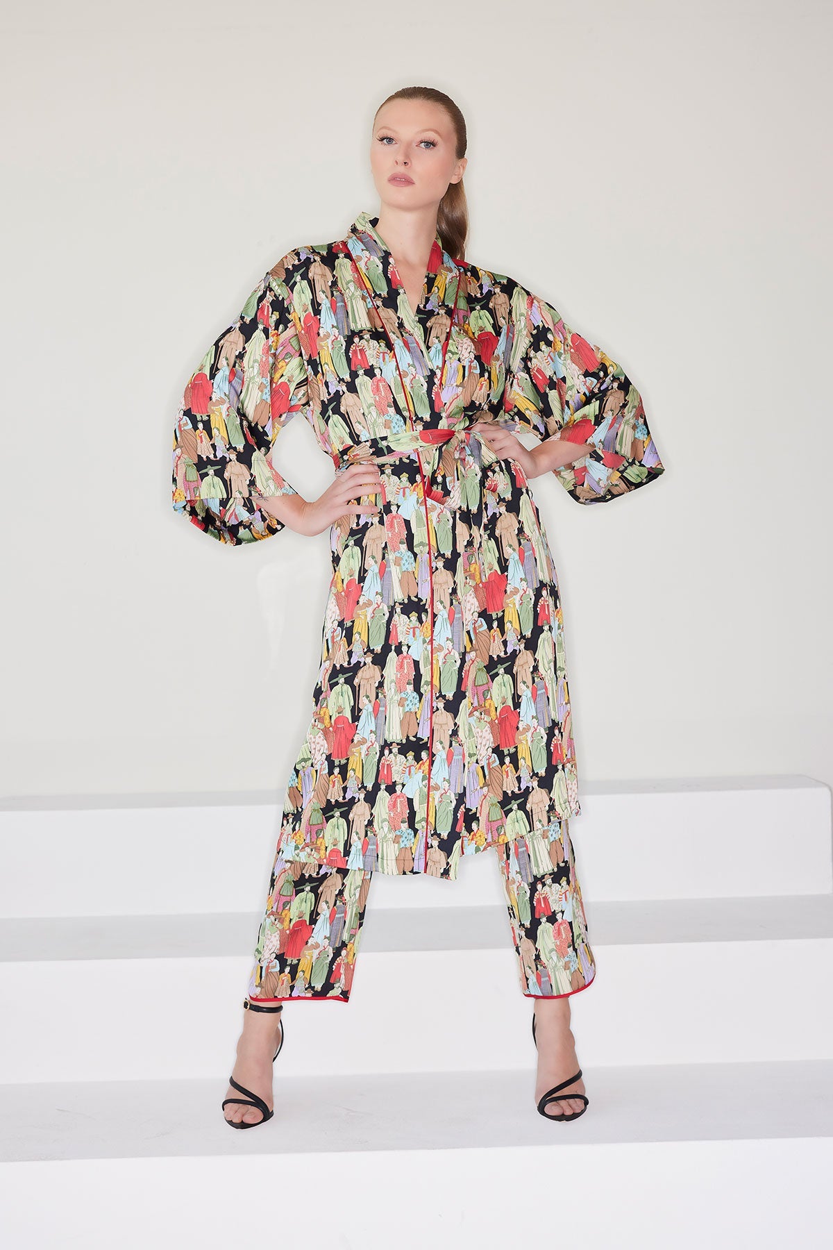 Buy Dynasty Robe in Black Online Black