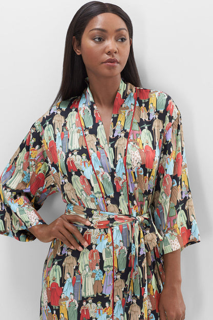 Buy Dynasty Robe in Black Online Black