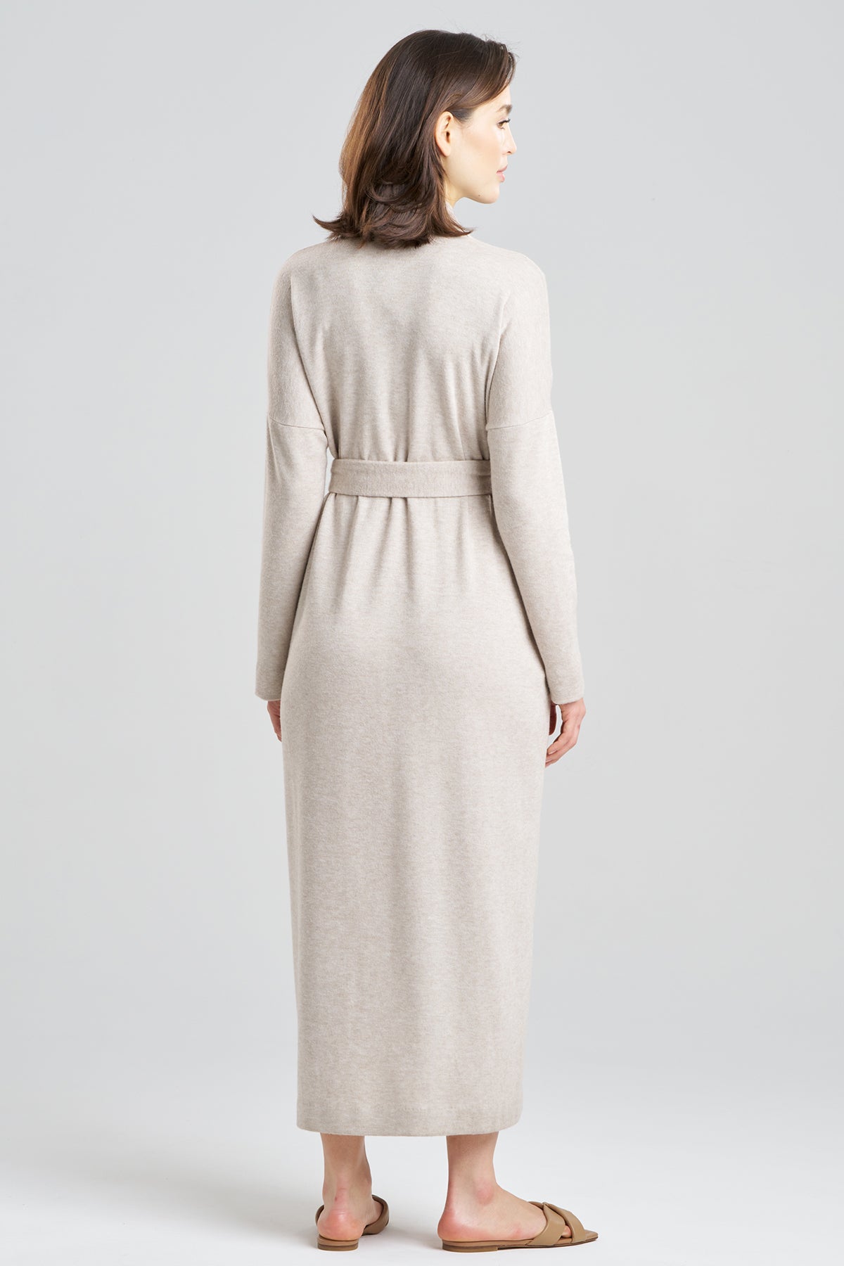 Himalaya Sweater Knit Robe Cashmere