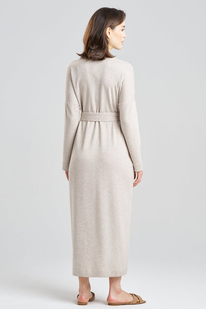 Himalaya Sweater Knit Robe Cashmere