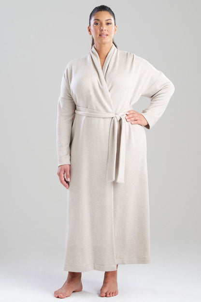 Himalaya Sweater Knit Robe Cashmere