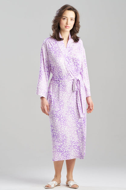 Misty Leopard Cozy Knit Robe Misty Leopard Purple