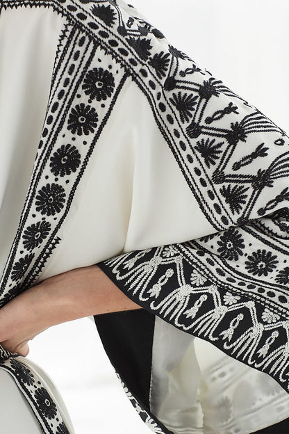 Buy Couture Le Souk Embroidery Robe in Warm White Online Warm White