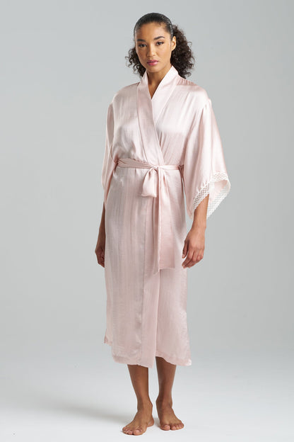 Ashley Icon Lace Robe Shell Pink