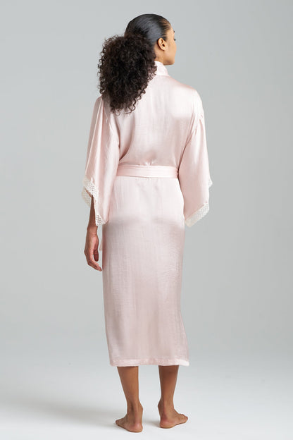 Ashley Icon Lace Robe Shell Pink