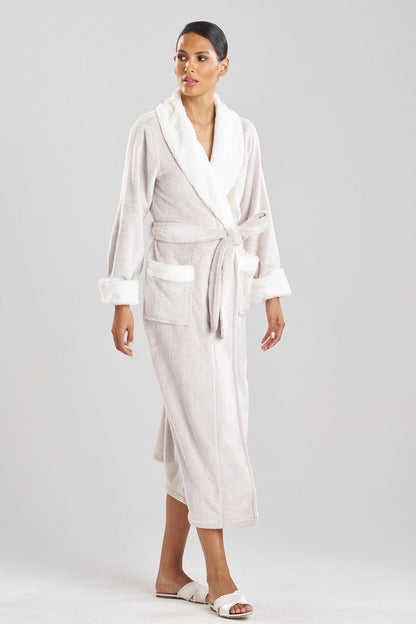 Buy Frosted Faux Fur Robe in Cashmere Online Cashmere
